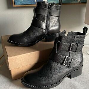 Black moto gentle souls by Kenneth Cole leather boot best of